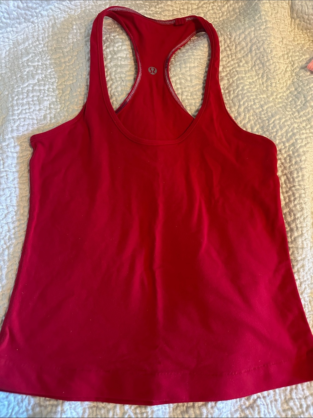 lululemon athletica Women’s Bright Red Racerback Tank - small